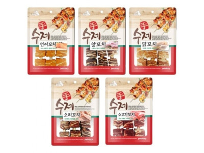 (2개묶음)(펫스토리) 수제 오리꼬치 90g