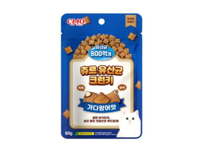 (3개묶음)(이나바) 츄르 유산균 크런키 가다랑어 60g
