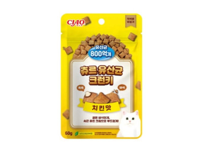 (3개묶음)(이나바) 츄르 유산균 크런키 치킨 60g